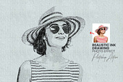 Realistic Ink Drawing Photo Effect, an Action Add-On by MRI STUDIO (Thumbnail 1 of 11)