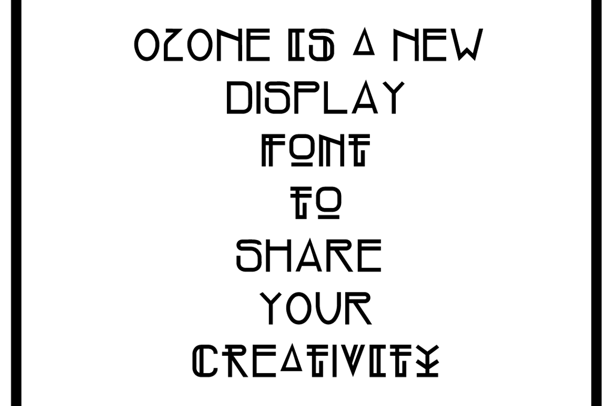 OZONE family - Display Font, a Sans Serif Font by Art Sproot (Photo 15 of 23)