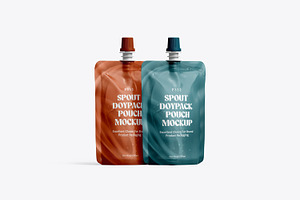 Spout Pouch Packaging Brand Mockup