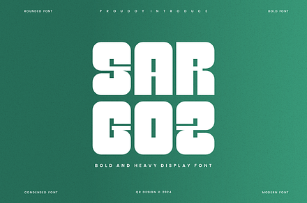 Sargoz - Modern Sans Font, a Sans Serif Font by QR Design Studio
