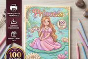 Magical Princess Coloring Book Vol31, a Person Illustration by ikarifq shop (Thumbnail 1 of 7)