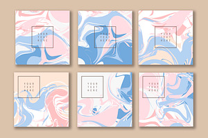 Set of Marble texture cards. Update