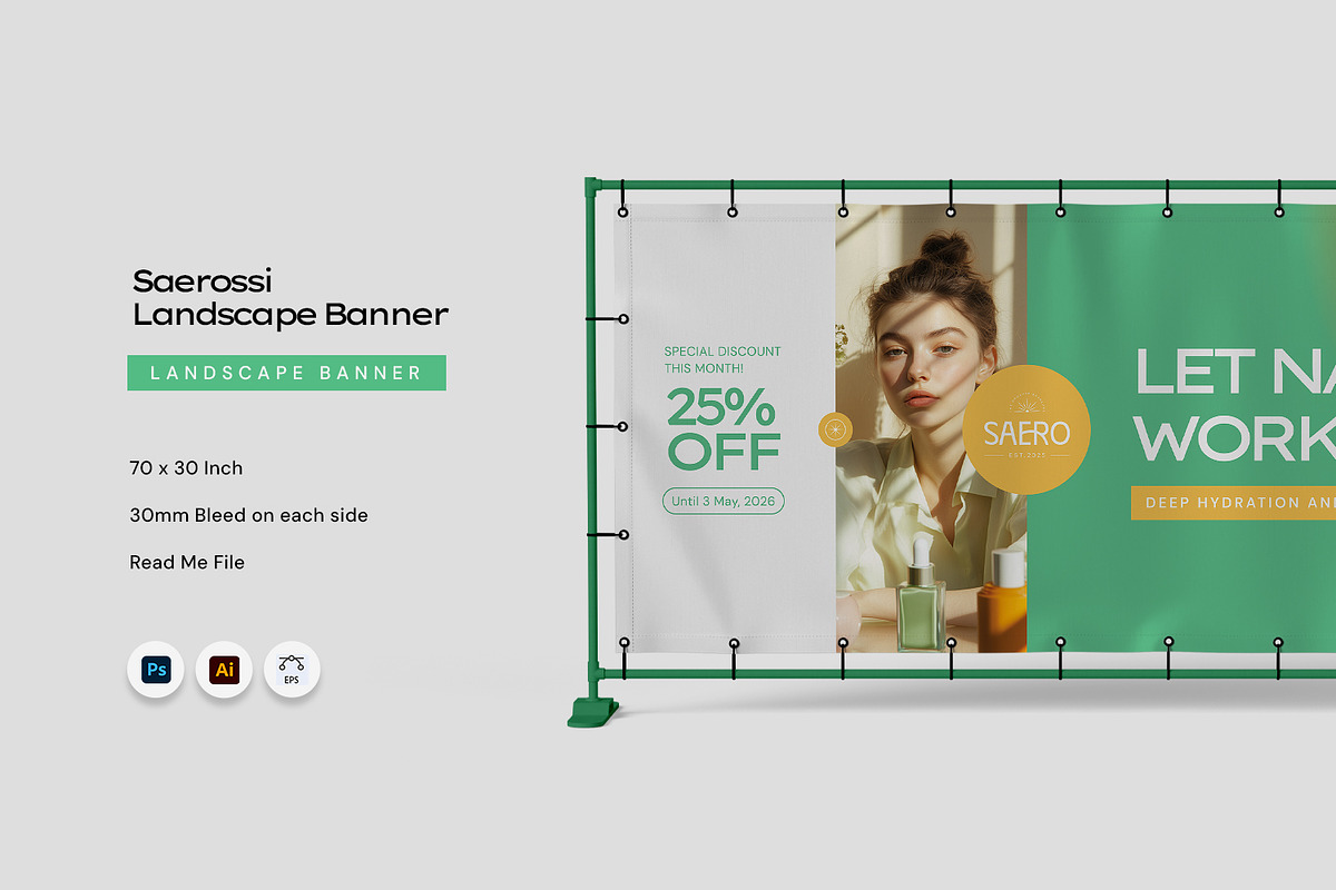 Saerossi - Landscape Banner, a Print Template by Fannan Studio (Photo 1 of 3)