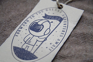 Space Badge 3 Fonts.