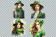 St. Patrick's Day Girl Cliparts, a Person Illustration by Mash Mash Stickers (Thumbnail 5 of 9)