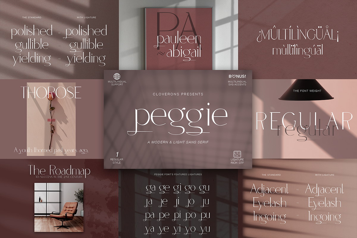 Modern Font Bundle SALE by Cloverons, a Sans Serif Font by Cloverons (Photo 7 of 11)