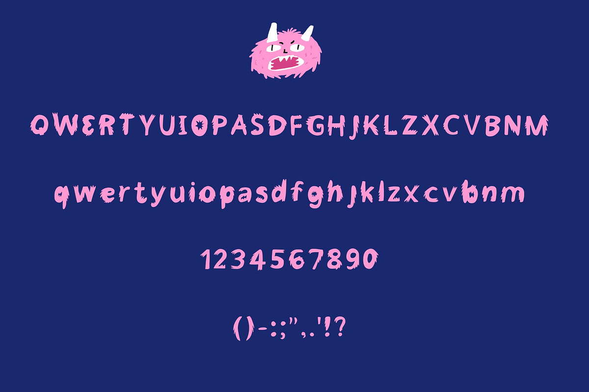 monsterlandia - hand drawn fun font, a Blackletter Font by Ashiya Pixel (Photo 2 of 8)