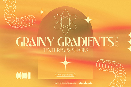 Grainy Gradients Textures & Shapes, a Texture Graphic by Cursedesign
