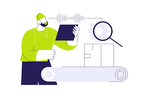 Voice picking abstract concept, a Finance Illustration by Visual Generation