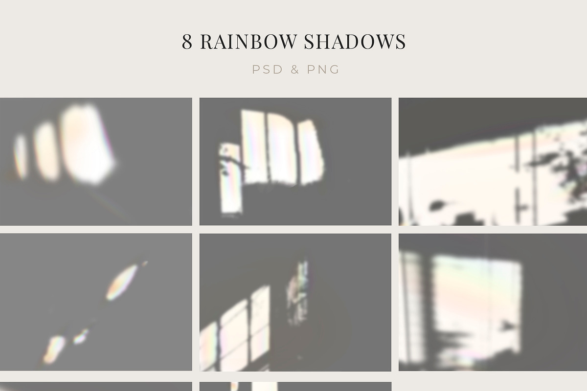 Rainbow shadows, an Object Graphic by Digital Breath templates (Photo 10 of 10)