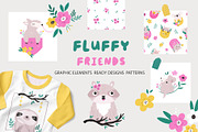 Cute Woodland Animals Vector Set, an Animal Illustration by danceyourlife (Thumbnail 1 of 15)