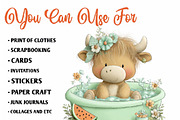 Whimsical Pool Day Highland Cow, an Animal Illustration by CreationArt (Thumbnail 5 of 7)