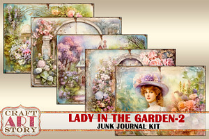 Ladies Garden-2 Junk Journal Kit