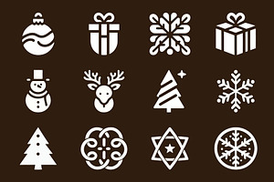 Winter Holiday Icons Winter, a Branding & Logo Template by Vectorium Studio