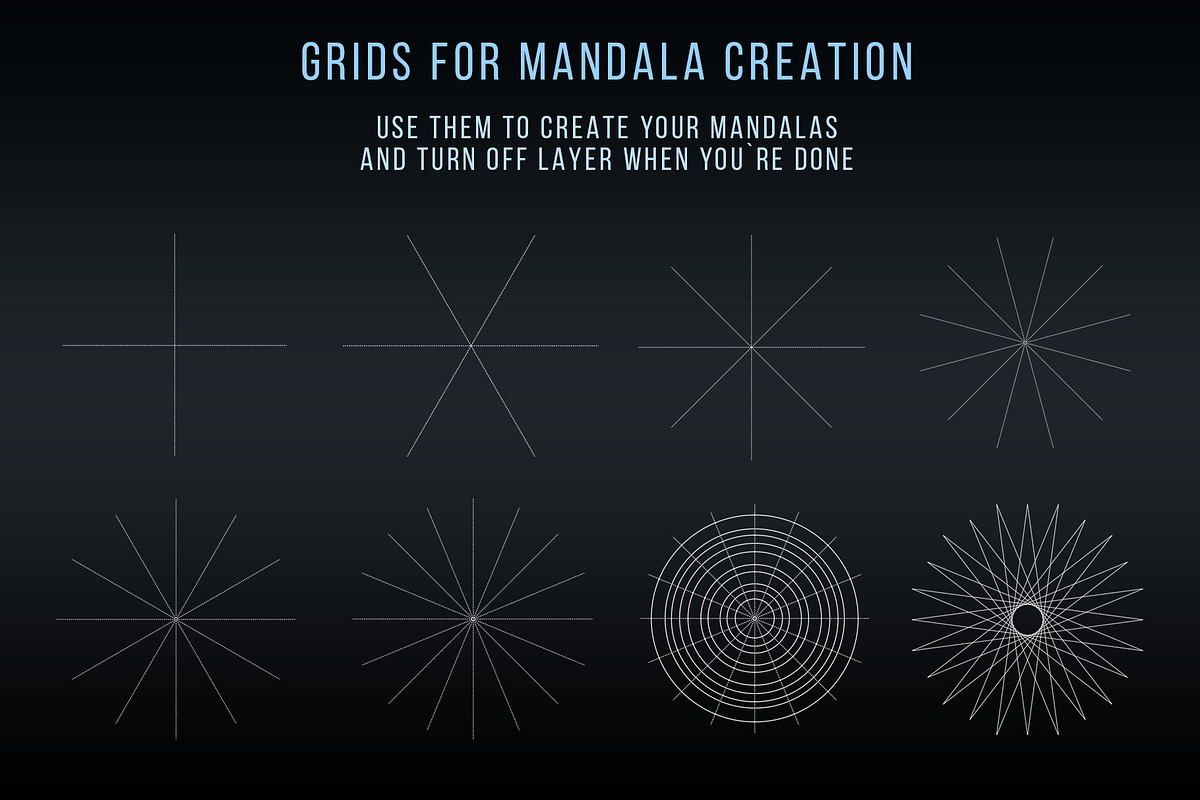Procreate Mandala Creator, a Shape Add-On by Julia Right Studio (Photo 5 of 6)