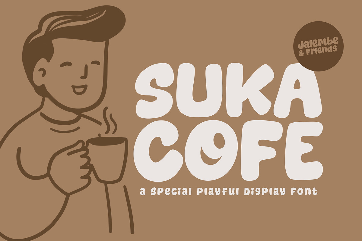 Suka Cofe - Display Food Font, a Handwritten Font by khurasan (Photo 1 of 6)