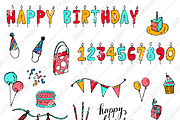 Hand Sketched Vectors - Birthday, an Illustration by r.r.palacios (Thumbnail 4 of 4)