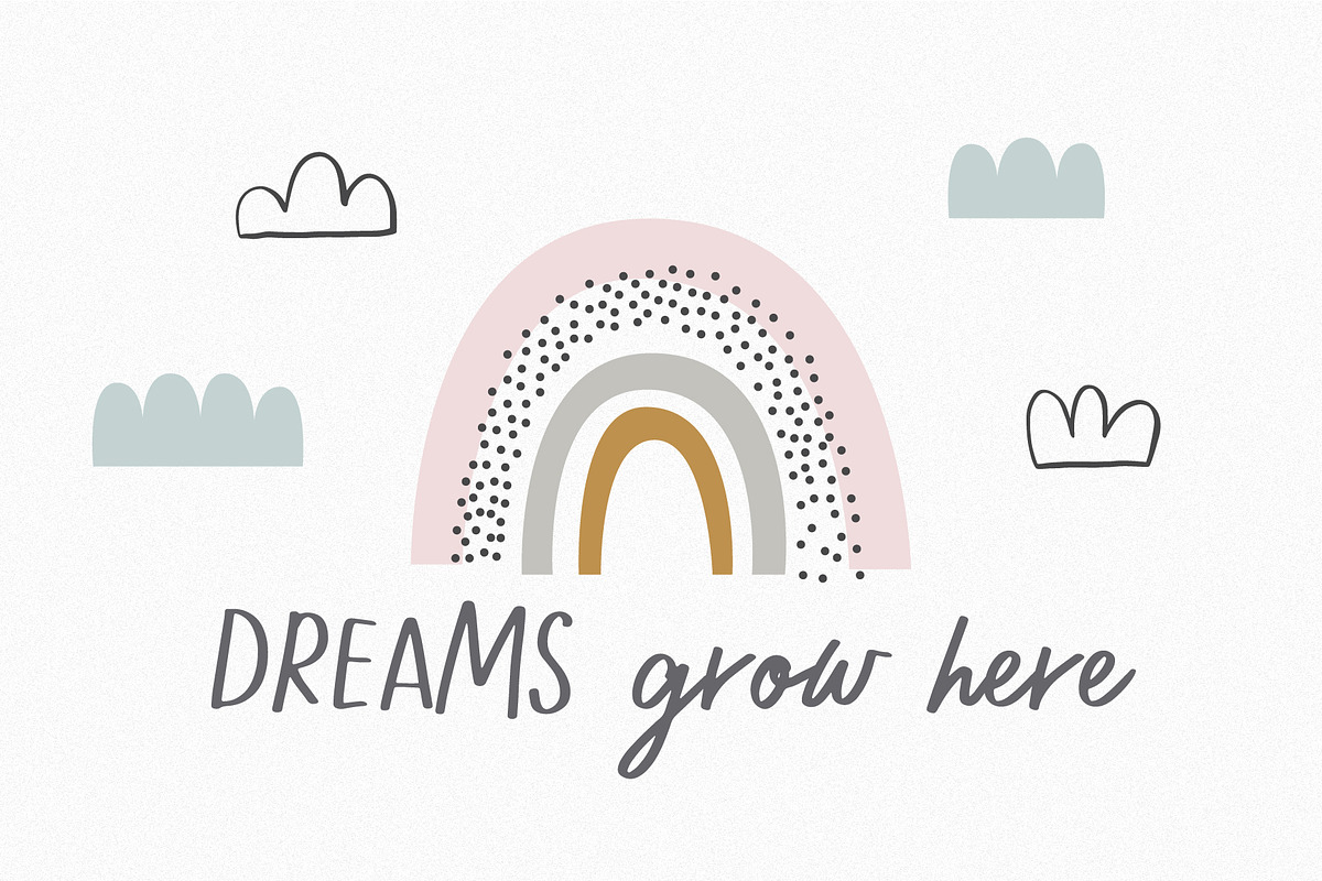 Stars and Rainbows Font Combo, a Script Font by Renata Chizhikova (Photo 4 of 12)