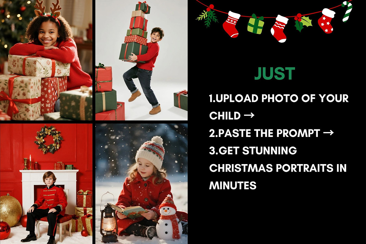 40 Christmas Kids Photo Prompts, a Holiday Photo by Selenique Studio (Photo 6 of 10)