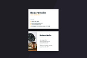 Business Card Template: Yellow & Red, a Business Card Template by RWstudio (Thumbnail 4 of 7)