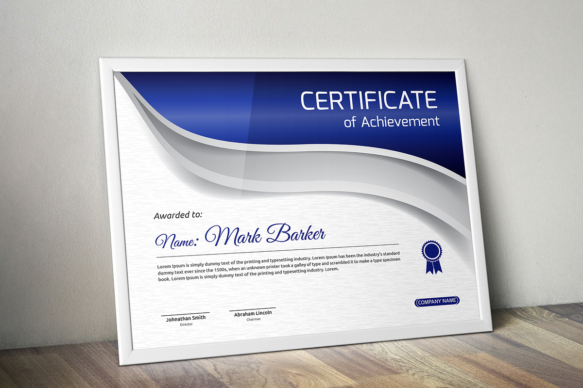 Certificate Word | PSD | AI, a Stationery Template by Curve Design (Photo 2 of 6)