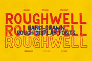 Roughwell Family - Handdrawn, a Sans Serif Font by Invasi Studio (Thumbnail 1 of 10)