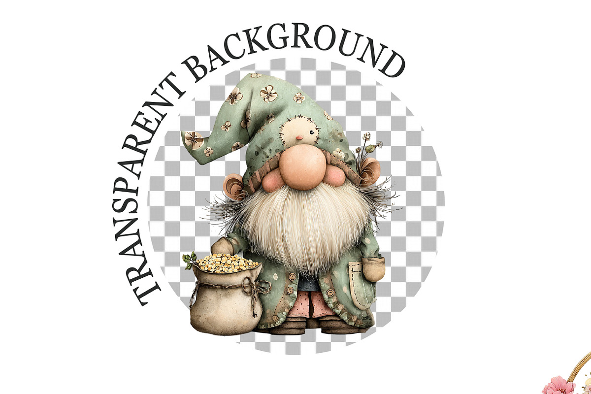 Whimsical St Patrick's Day Gnome Cli, a Seasonal Illustration by Rose Art (Photo 4 of 5)