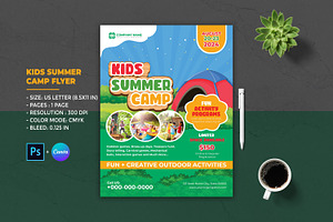 Kids Summer Camp Flyer