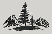 Majestic Mountain and Tree Vector Bu, a Graphic by Creativeshirt (Thumbnail 11 of 11)