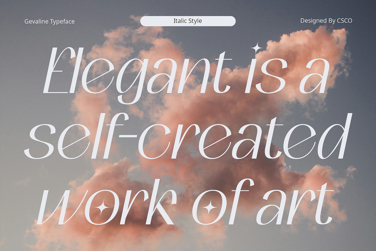 Gevaline – Aesthetic Font, a Sans Serif Font by Craft Supply Co. (Photo 3 of 8)