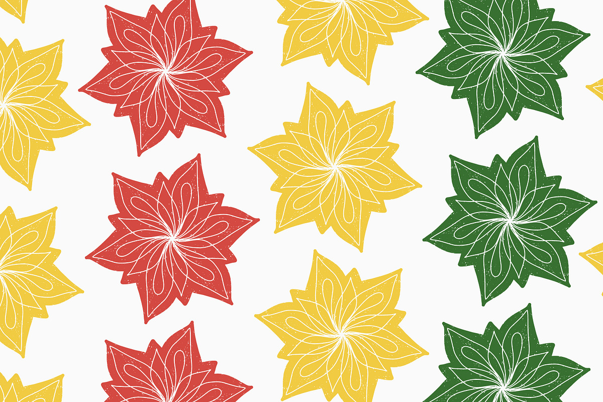 Bold Floral Mandala Seamless Vector, a Pattern Graphic by NayaChu (Photo 10 of 11)