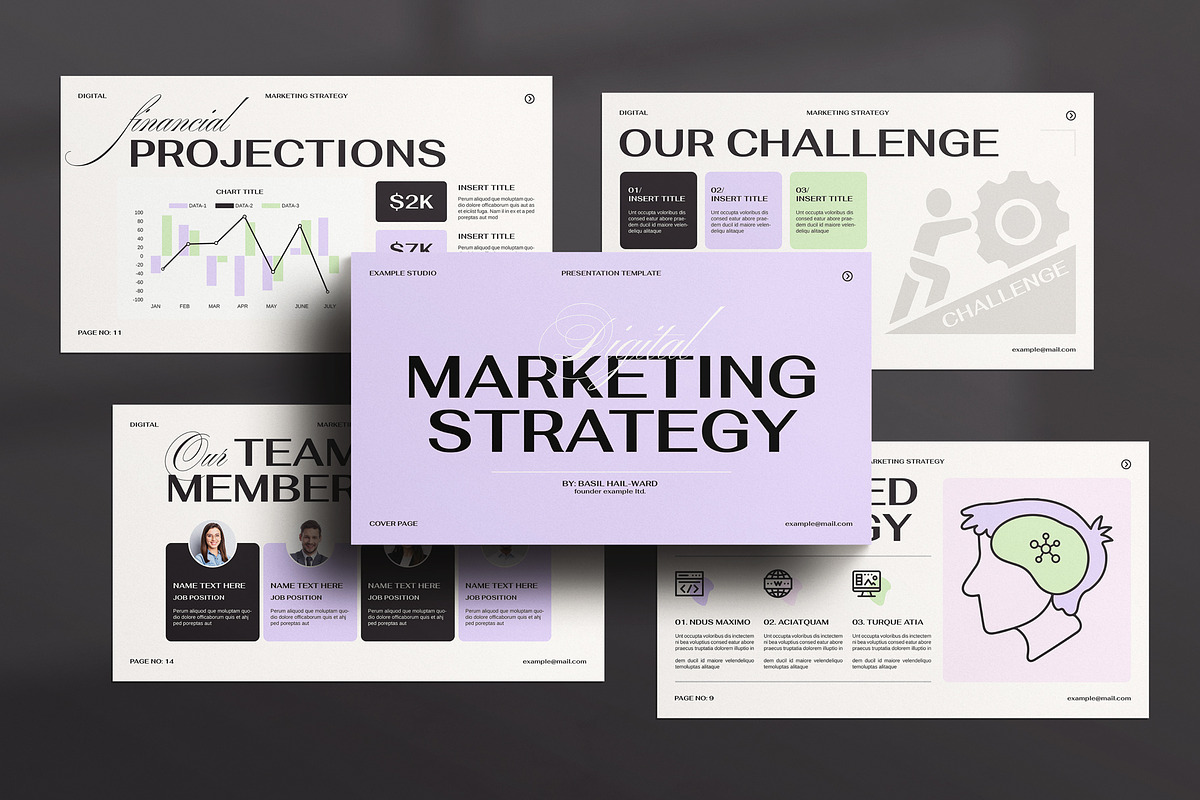 Digital Marketing Strategy Template, a Presentation Template by MassiveCreator (Photo 1 of 5)