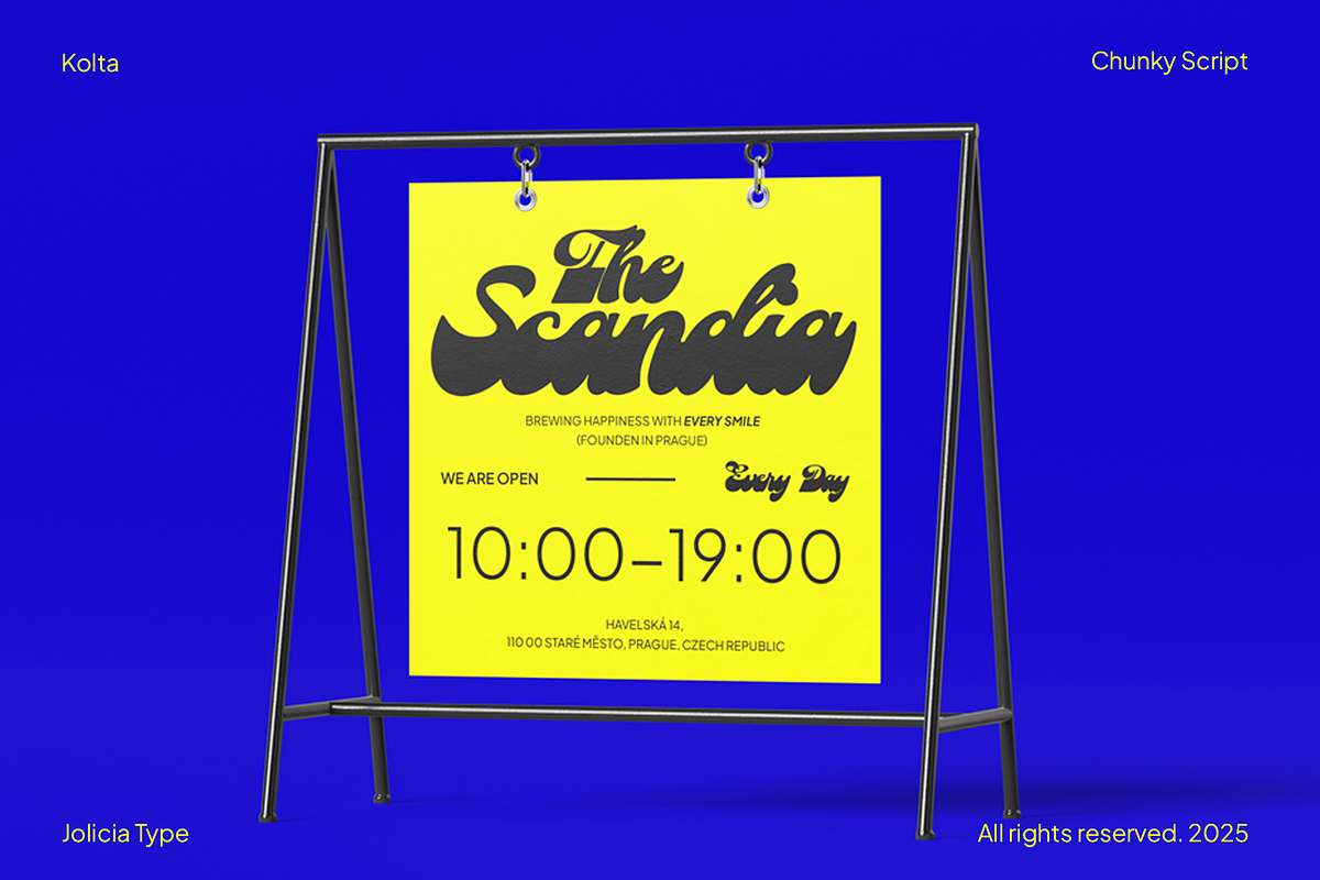 Kolta | Bold Chunky Script, a Script Font by Jolicia Type (Photo 10 of 13)
