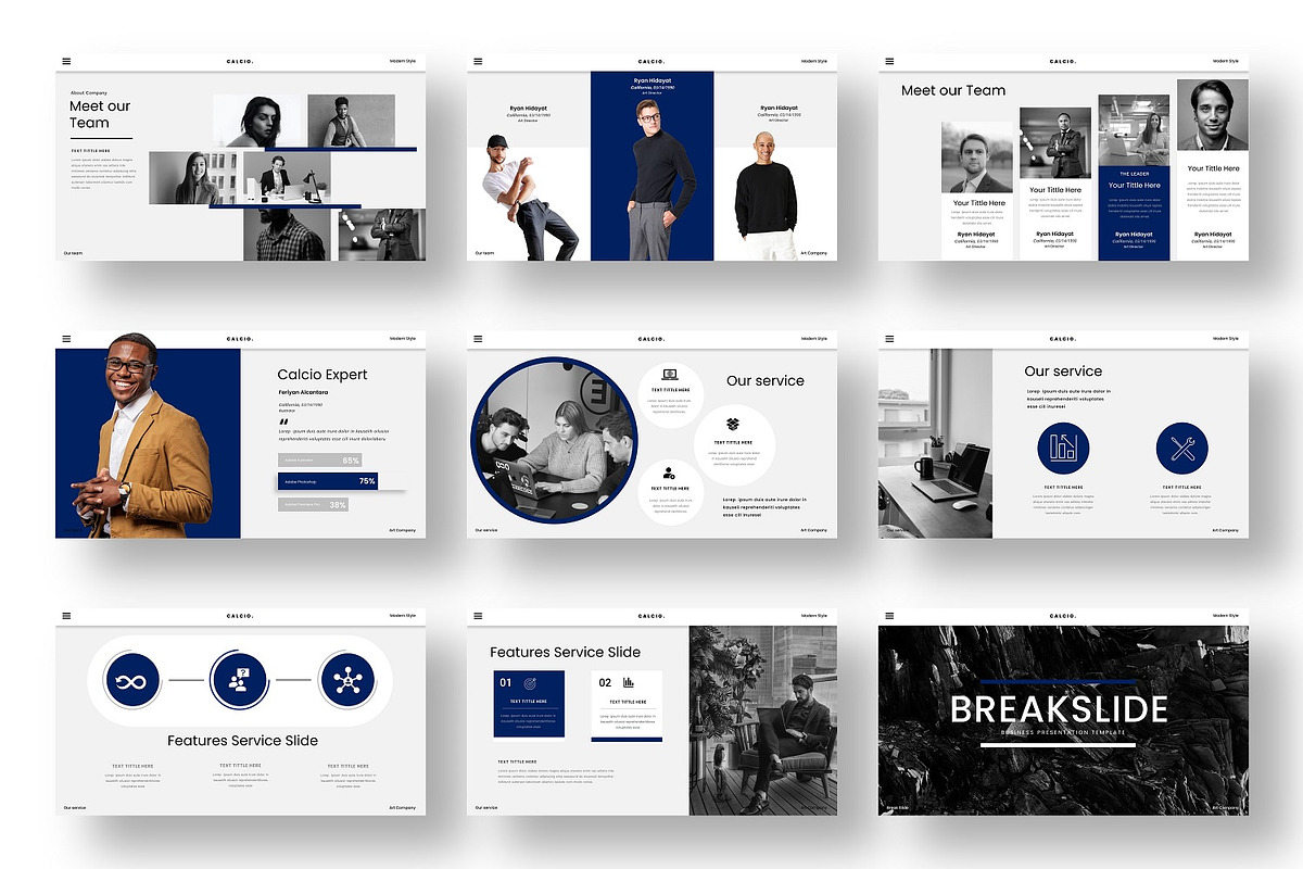 Calsio – Business PowerPoint, a Presentation Template by Dens Creative Studio (Photo 3 of 6)