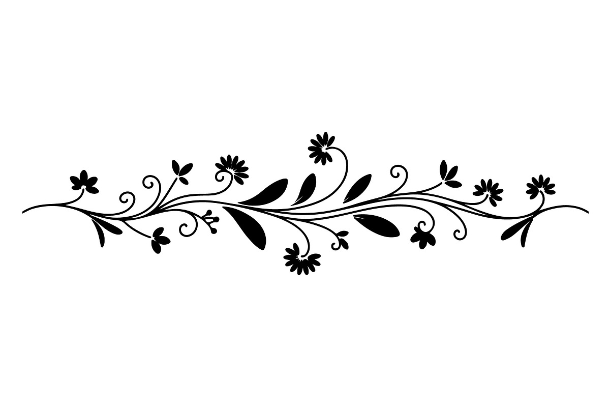 Ornamental Floral Silhouette, a Decorative Illustration by himelgfx (Photo 2 of 18)