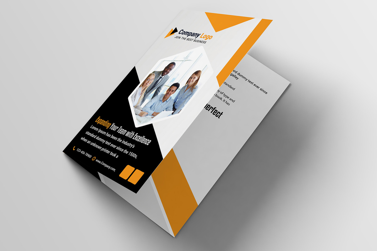 Corporate Bifold Brochure Template, a Brochure Template by AfzaalGraphics (Photo 5 of 6)