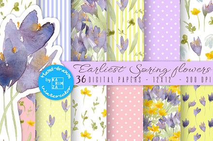Spring Digital Paper