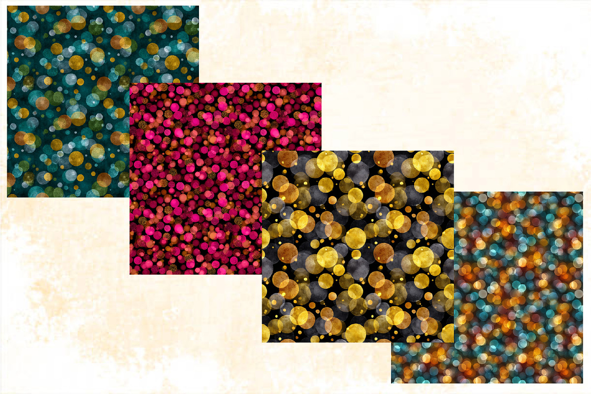 Bokeh Digital Paper Bundle, a Pattern Graphic by SVGArt (Photo 6 of 8)