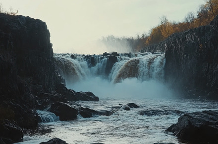Slow motion capture of High Falls ca, a Photo by Iftikhar Alam