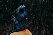 Pouring Rain Photo Overlays, a Texture Graphic by Photohacklovers (Thumbnail 7 of 9)
