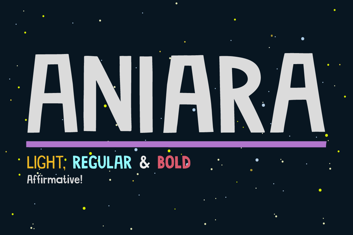 Aniara, a Sans Serif Font by Gustav & Brun (Photo 1 of 4)