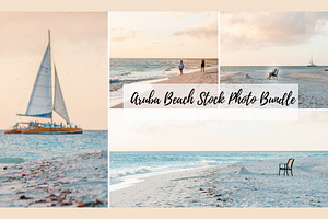 Aruba Beach Stock Photo Bundle 