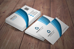 Creative Blue Business Card Template, a Business Card Template by nandinigraphics