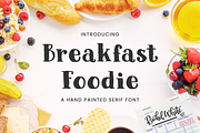 Breakfast Foodie painted serif font, a Serif Font by Rachel White Art (Thumbnail 1 of 9)