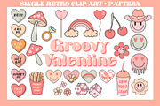 Groovy Valentine Collection, a Background Graphic by cafelab_store (Thumbnail 1 of 5)