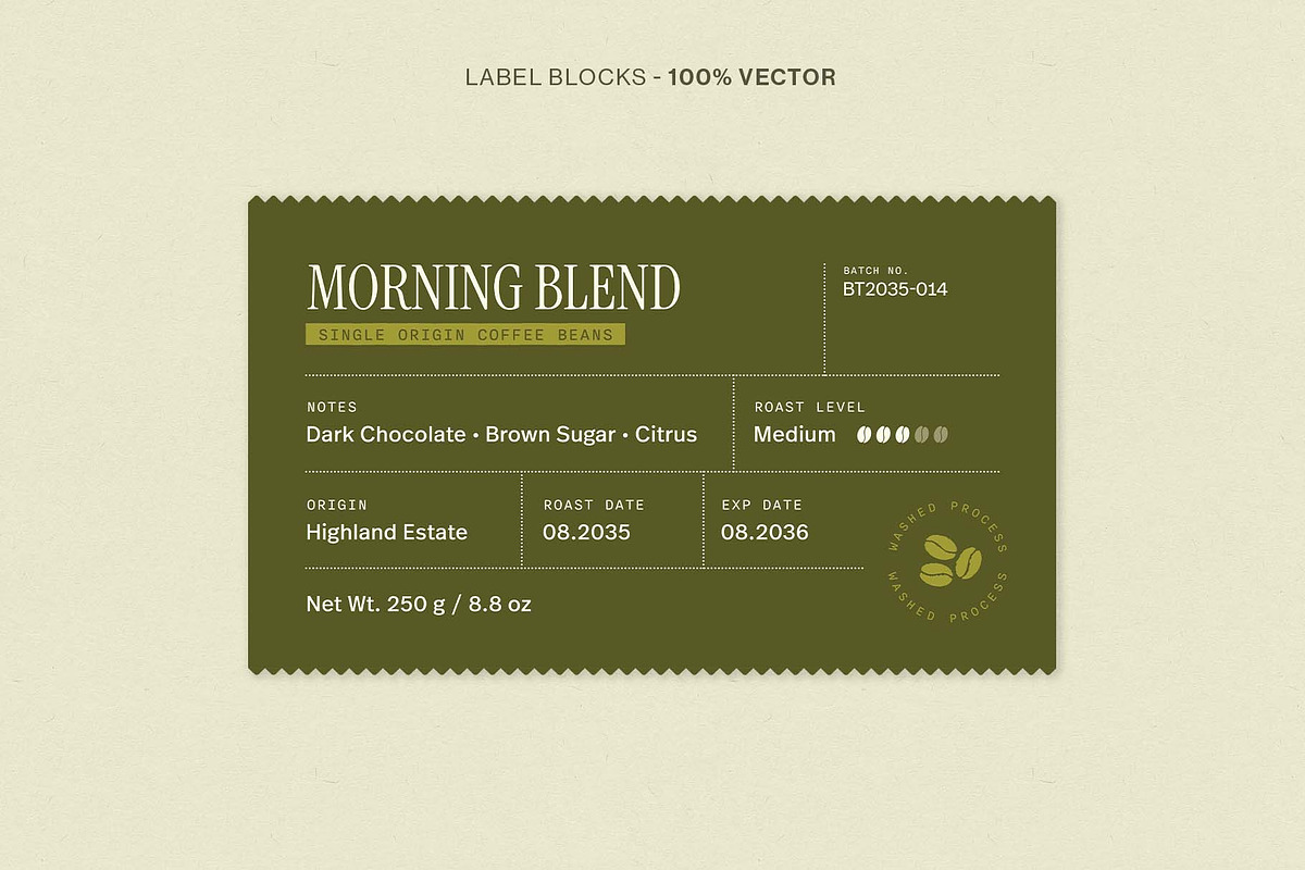 Product Label Template Set, a Stationery Template by BrandPacks (Photo 5 of 14)
