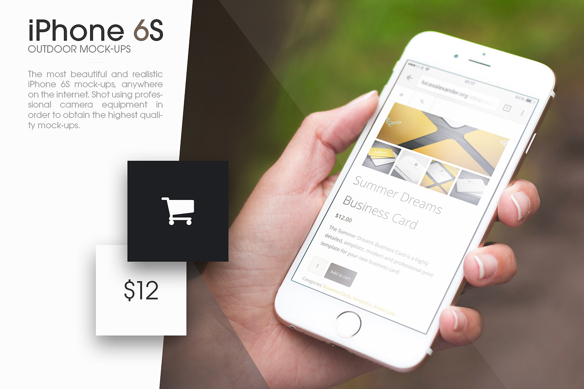 iPhone Mock-Ups: Super Bundle [-75%], an iPhone Mockup by Lucas Alexander (Photo 4 of 11)