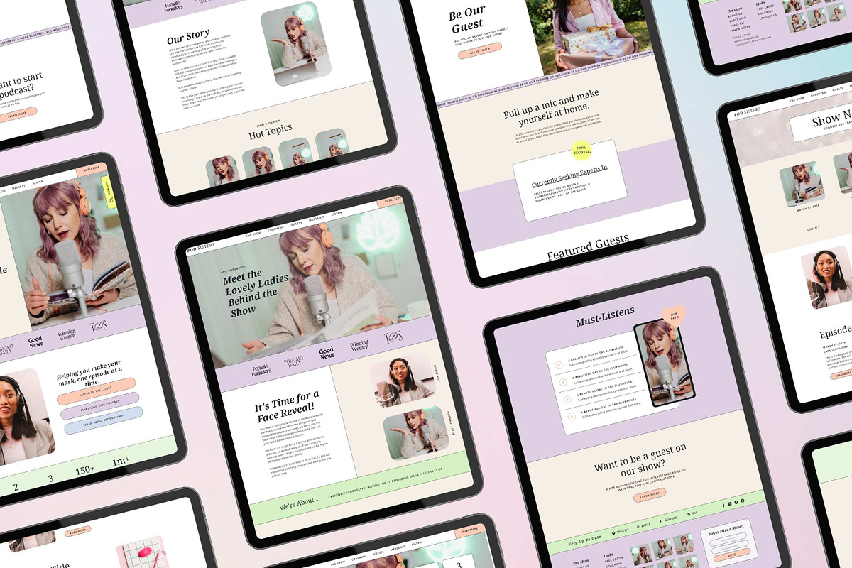 Podcast Coach Showit Template, a Landing Page Template by Creative Day (Photo 2 of 6)