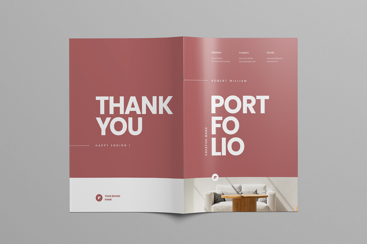 Portfolio Template, a Brochure Template by Pixelpick (Photo 9 of 9)