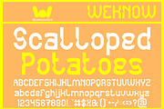 Scalloped Potatoes font, a Font by weknow (Thumbnail 1 of 8)
